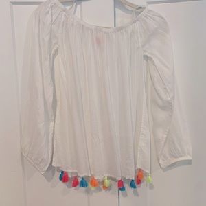 Lilly Pulitzer Enna Top with Tassels